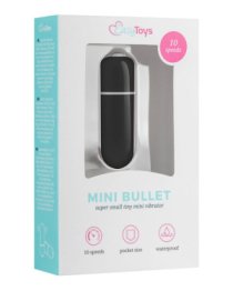Juoda vibruojanti kulka „Mini Bullet“ - EasyToys