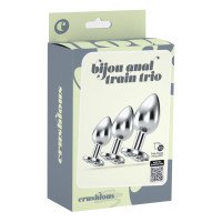 Analinių kaiščių rinkinys „Bijou Anal Train Trio“, 3 vnt - Crushious