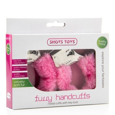 Antrankiai „Furry Handcuffs“ - Shots Toys