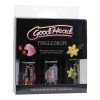 Rinkinys oraliniam seksui „GoodHead Tingle Drops“, 3 vnt. - Doc Johnson