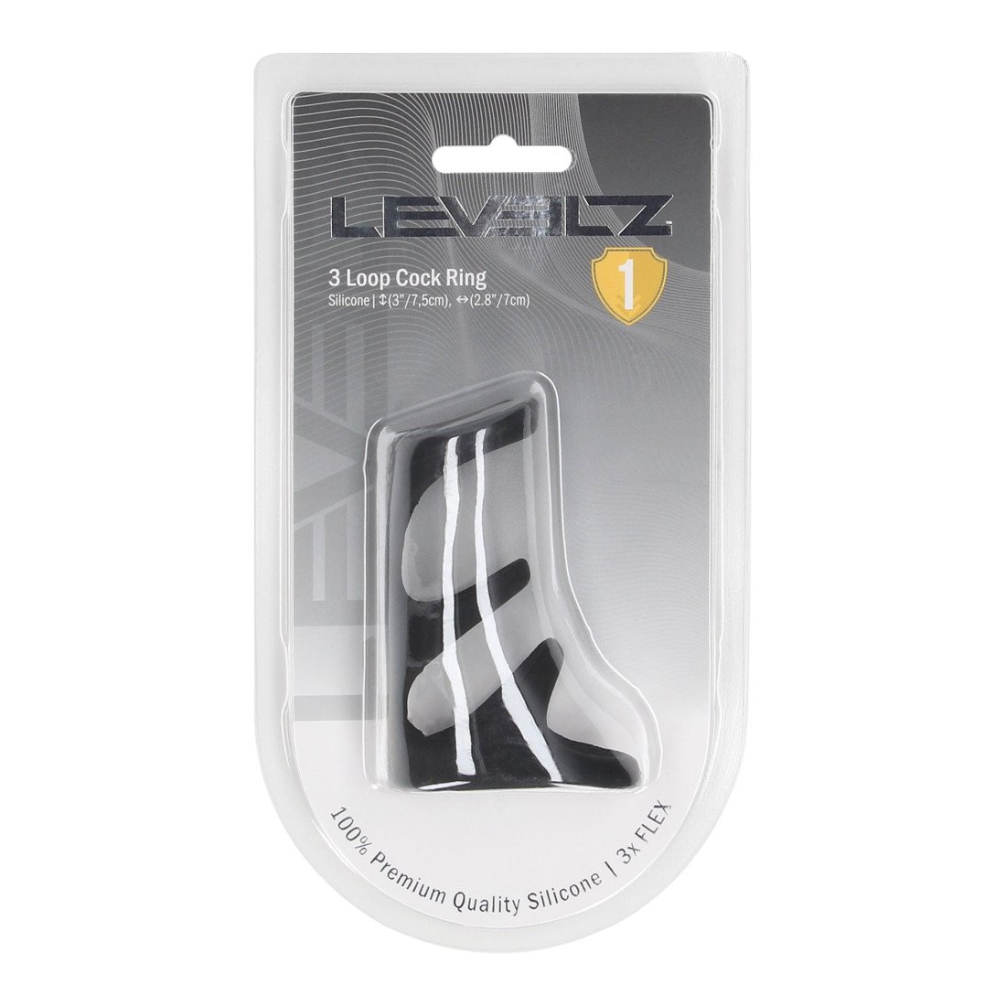 Penio žiedas „3 Loop Silicone Cock Ring“ - Levelz