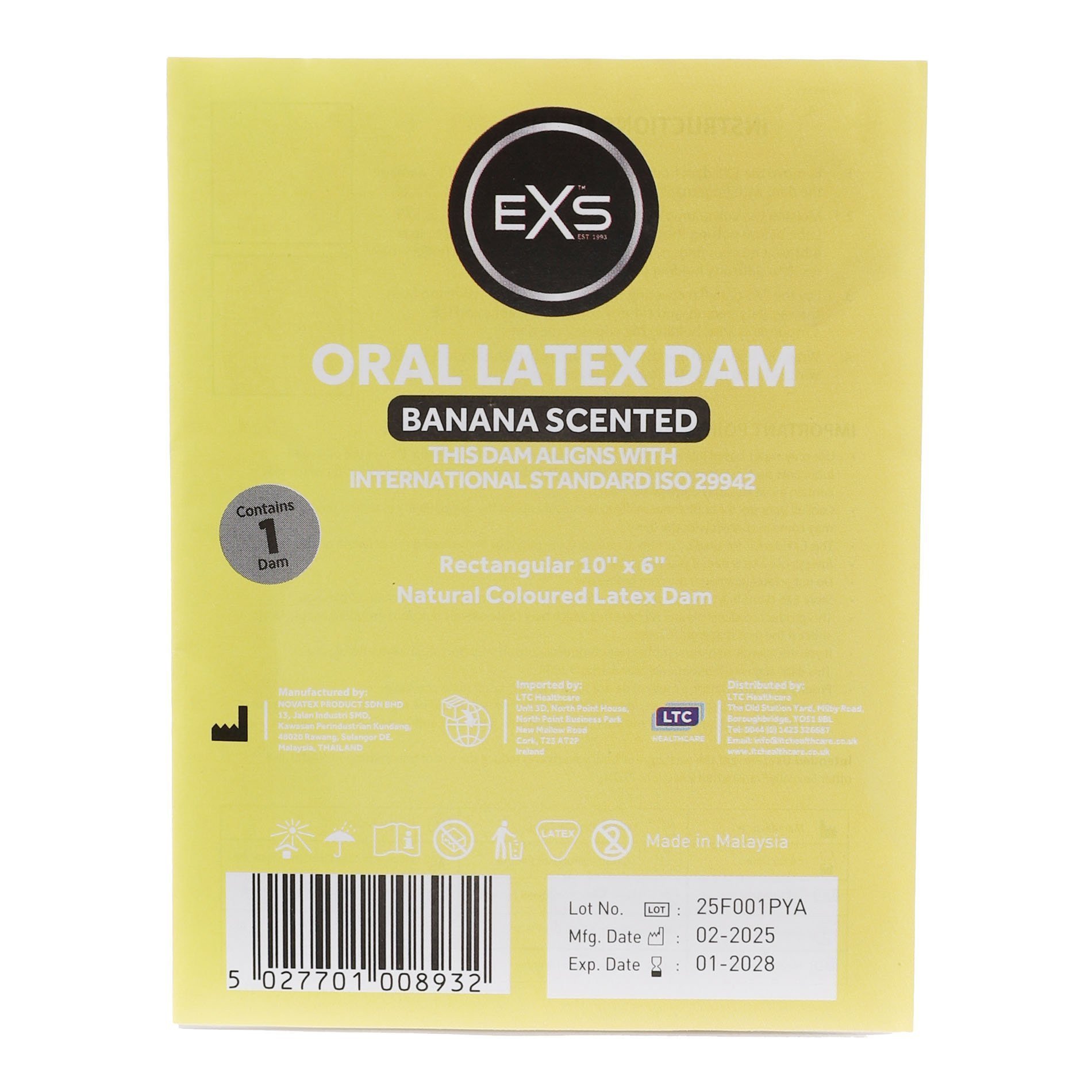 Prezervatyvas oraliniam seksui „Banana Scented“ - EXS Condoms
