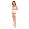 Baltas keturių dalių rinkinys „Irissan“ - LivCo Corsetti Fashion