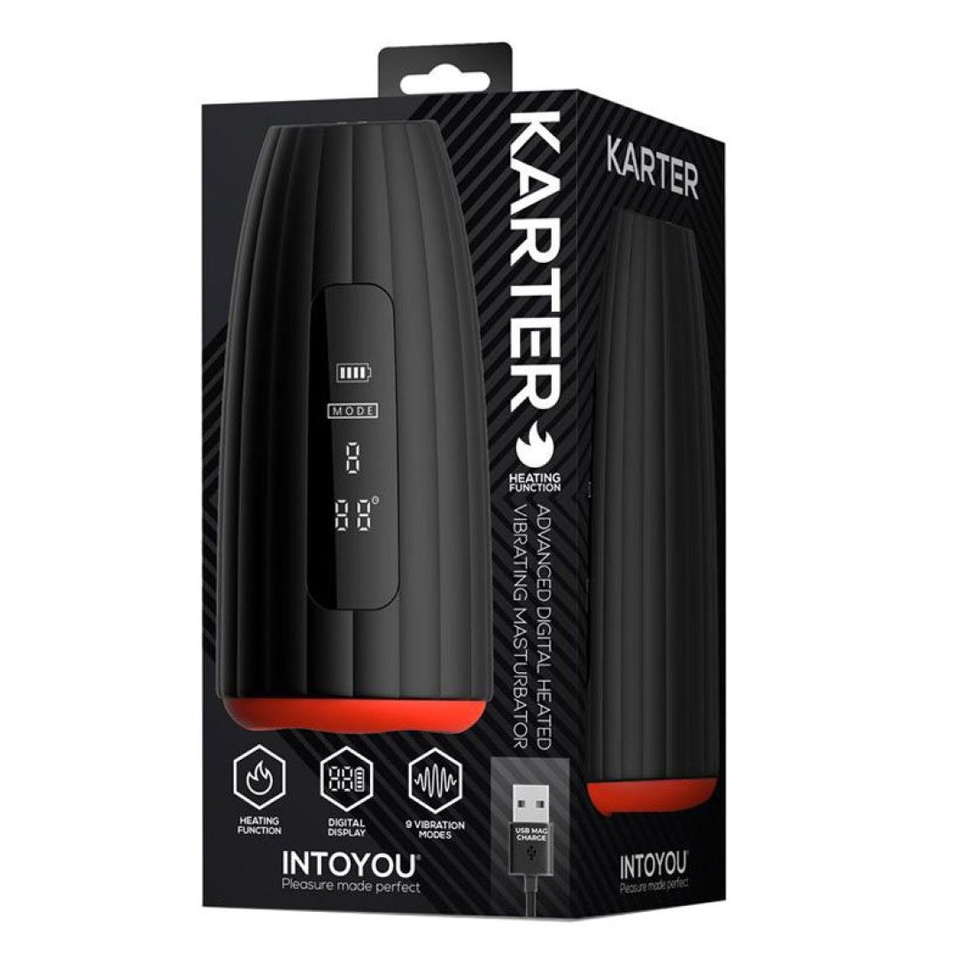Vibruojantis masturbatorius „Karter“ - Intoyou