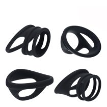 Penio ir sėklidžių žiedų rinkinys „Cock & Ball Ring Set of 4“ - Levelz