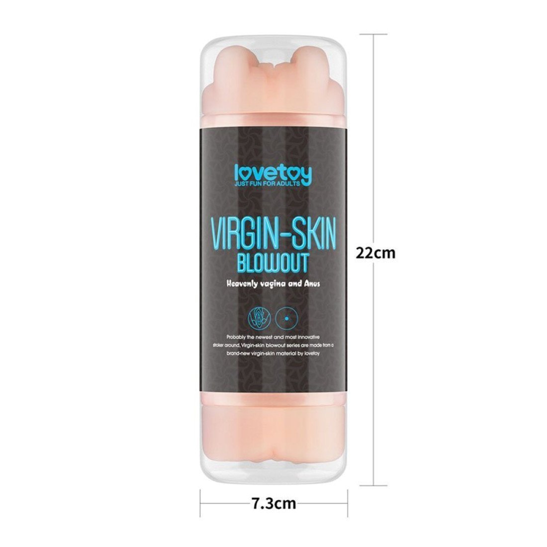 Dvipusis masturbatorius „Virgin-Skin Blowout - Vagina and Anus“ - Love Toy