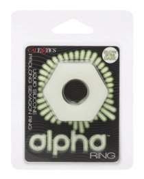 Tamsoje šviečiantis penio žiedas „Alpha Ring“ - CalExotics