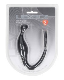 Prostatos masažuoklis - penio žiedas „Cock Ring with Prostate Stimulator Medium“ - Levelz