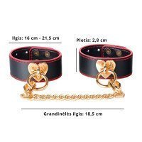 Antrankiai „Wrist Cuff with Golden Chain“ - Latetobed