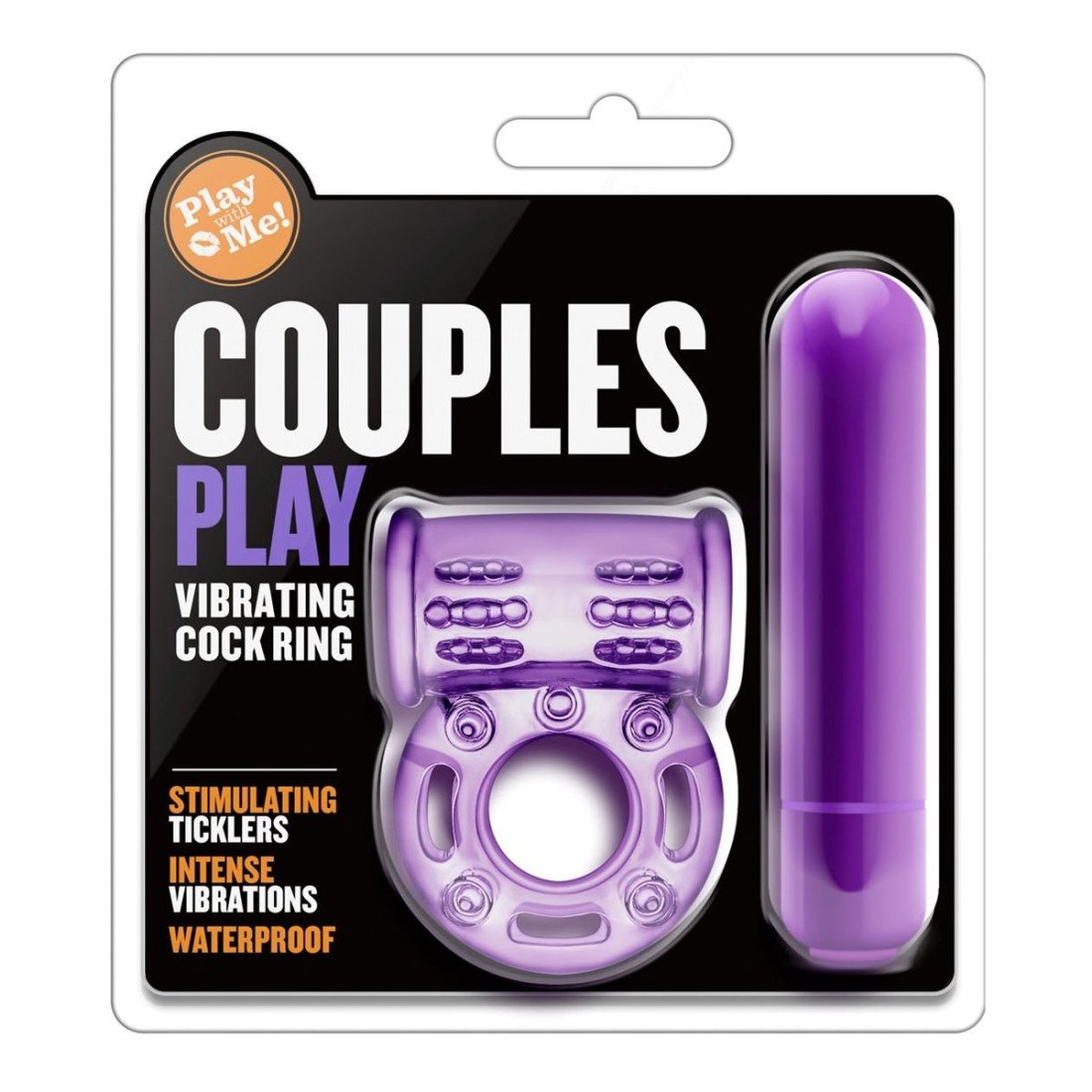 Vibruojantis penio žiedas „Couples Play“ - Blush