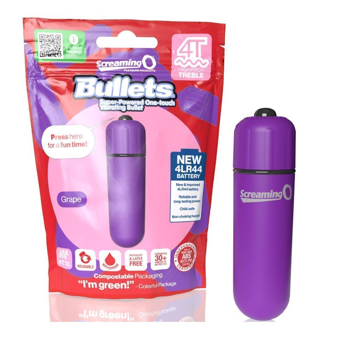 Vibruojanti kulka „Bullets Grape“ - Screaming O