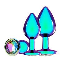 Analinių kaiščių rinkinys „Metal Anal Plug Set“ - Ouch!