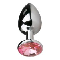 Mažas analinis kaištis „Round Silver Pink“ - EasyToys