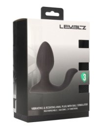 Vibruojantis analinis kaištis „Vibrating and Rotating Anal Plug“ - Levelz