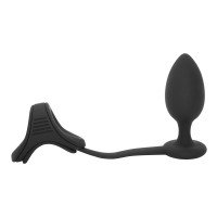 Analinis kaištis - žiedas „Cockring with Anal Plug“ - Ramrod