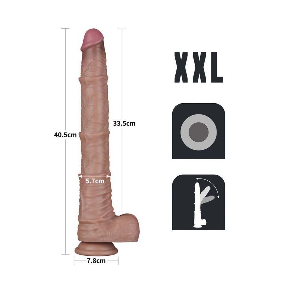 Silikoninis falo imitatorius „Nature Cock Nr. 16“ - Lovetoy