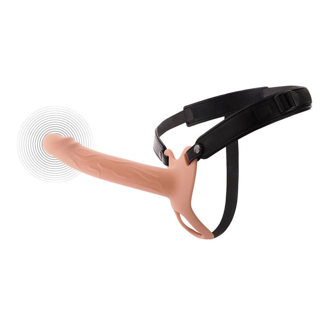 Vibruojantis strap-on dildo „Inferno 20 cm“ - Hidden Desire