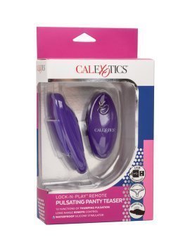 Violetinis dėvimas vibratorius „Pulsating Panty Teaser“ - CalExotics