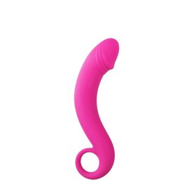 Rožinis analinis dildo „Curved Dong“ - EasyToys