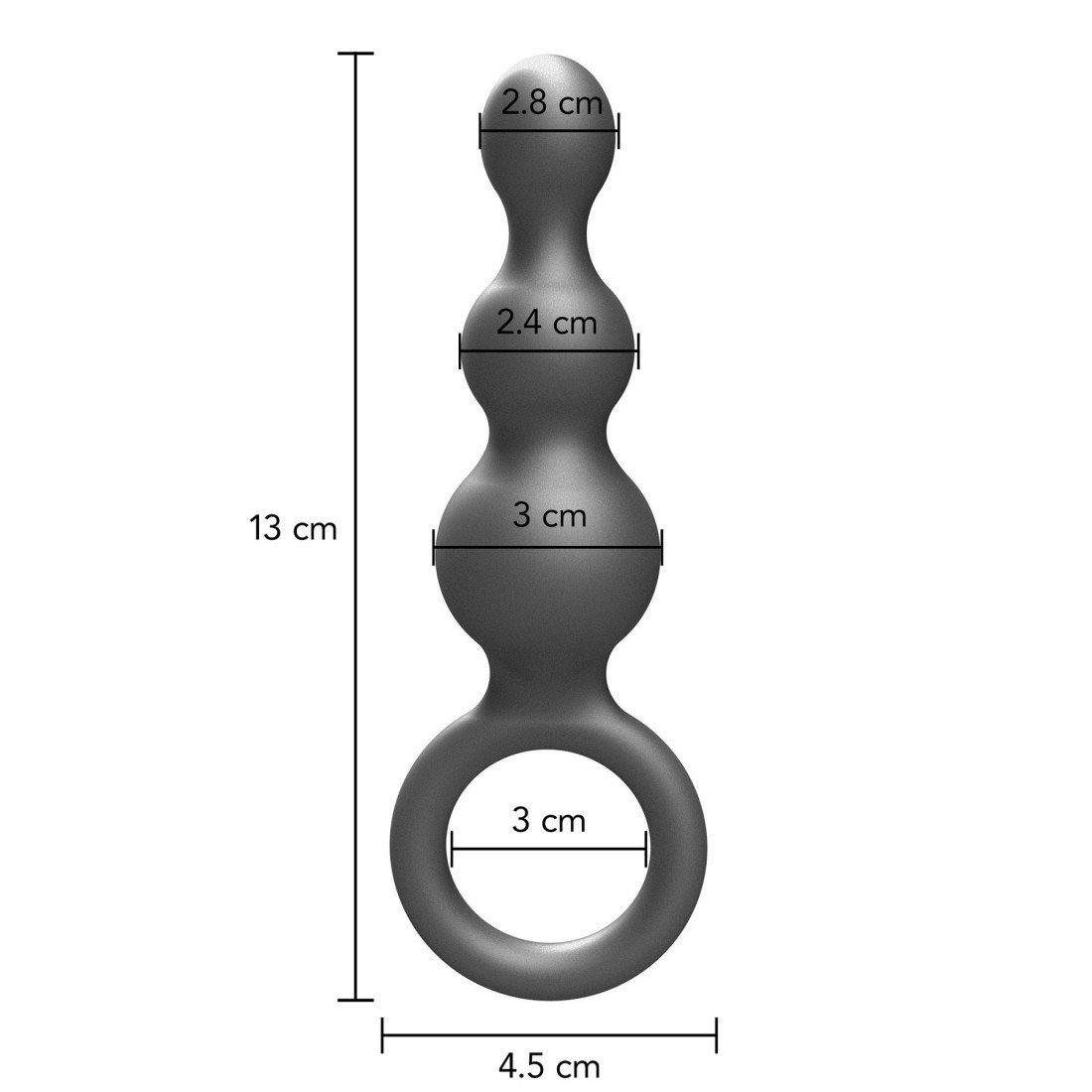 Analiniai karoliukai „The Stuffer“ - ToyJoy