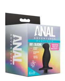 Vibruojantis prostatos masažuoklis „Anal Adventures Platinum 02“ - Blush