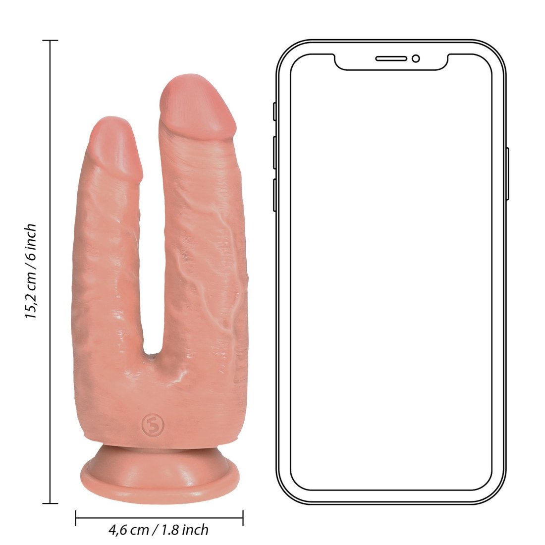 Dvigubas dildo „Double Trouble Dildo“ - RealRock