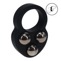 Penio žiedas „Triple Weighted Ball Cock Ring“ - Levelz