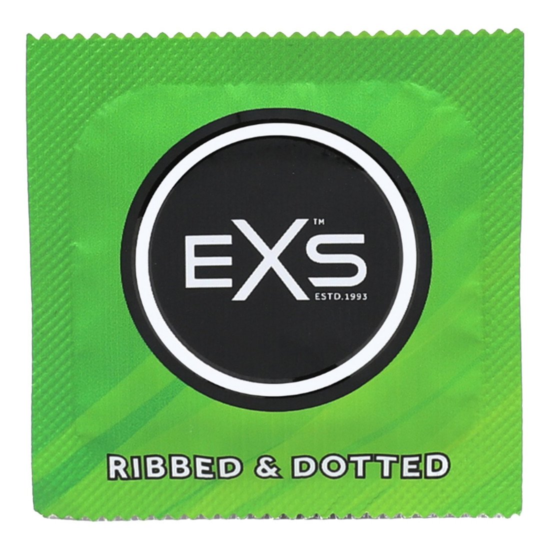 Stimuliuojantys prezervatyvai „Ribbed & Dotted“, 144 vnt. - EXS Condoms