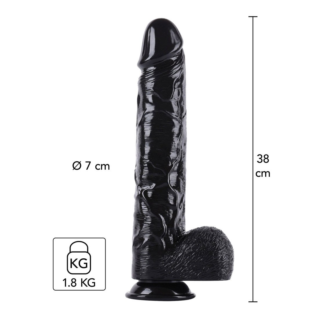 XXXL falo imitatorius „Dong 38cm“ - Extreme
