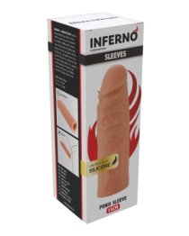 Silikoninė penio mova „Inferno Sleeves 15 cm“ - Hidden Desire
