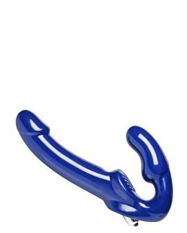 Mėlynas vibruojantis strap-on dildo be dirželių „Revolver II“ - Strap U