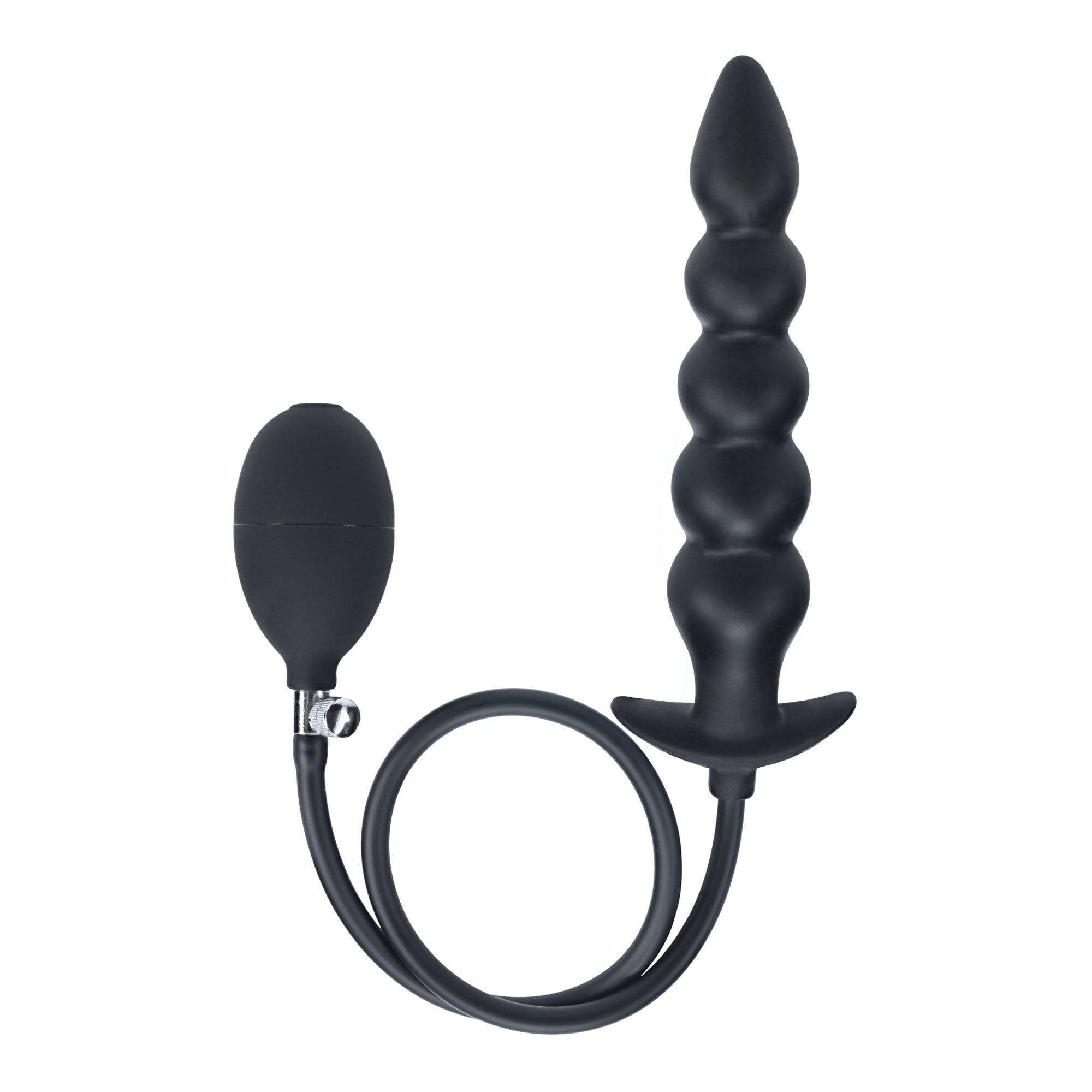 Pripučiami analiniai karoliukai „Beaded Inflatable Anal Plug“ - Levelz