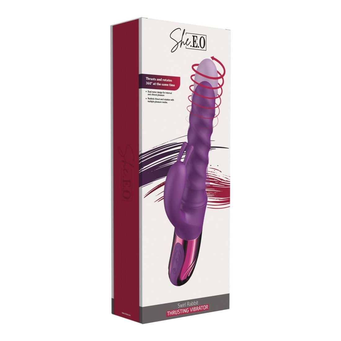 Automatinis vibratorius kiškutis „Thrusting Vibrator“ - She.E.O Automatinis vibratorius kiškutis „Thrusting Vibrator“ - She.E.O