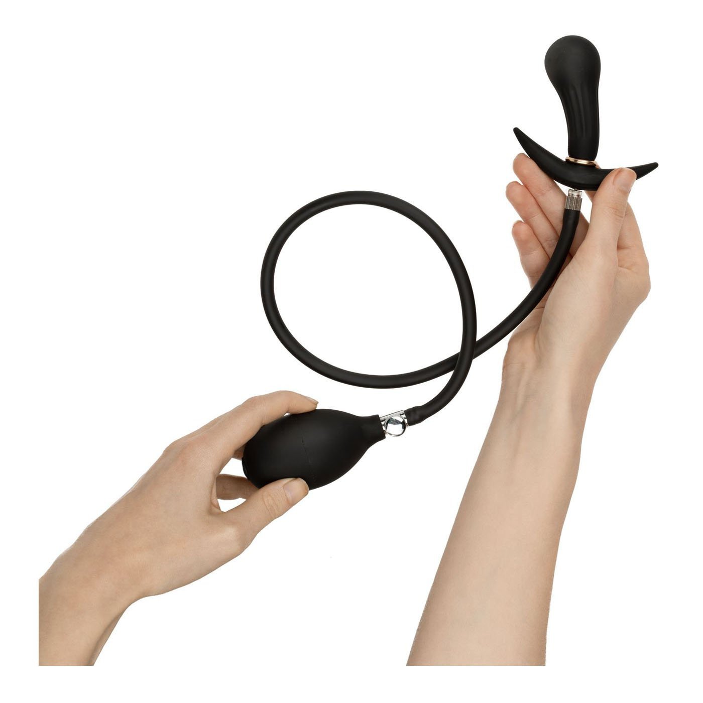 Pripučiamas analinis kaištis „Inflatable Anal Plug with Pump 8 cm“ - EasyToys