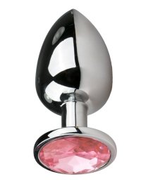 Didelis analinis kaištis „Round Silver Pink“ - EasyToys