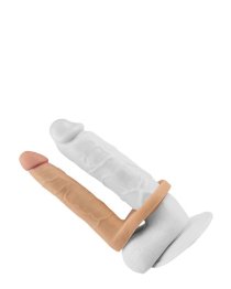 Vibruojantis strap-on dildo „The Ultra Soft Double Nr. 6.25“ - Love Toy