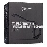 Prostatos masažuoklis - žiedas „Triple Prostate Vibrator with Remote“ - Teazers