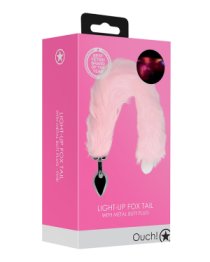 Šviečiantis analinis kaištis „Light-Up Fox Tail“ - Ouch!