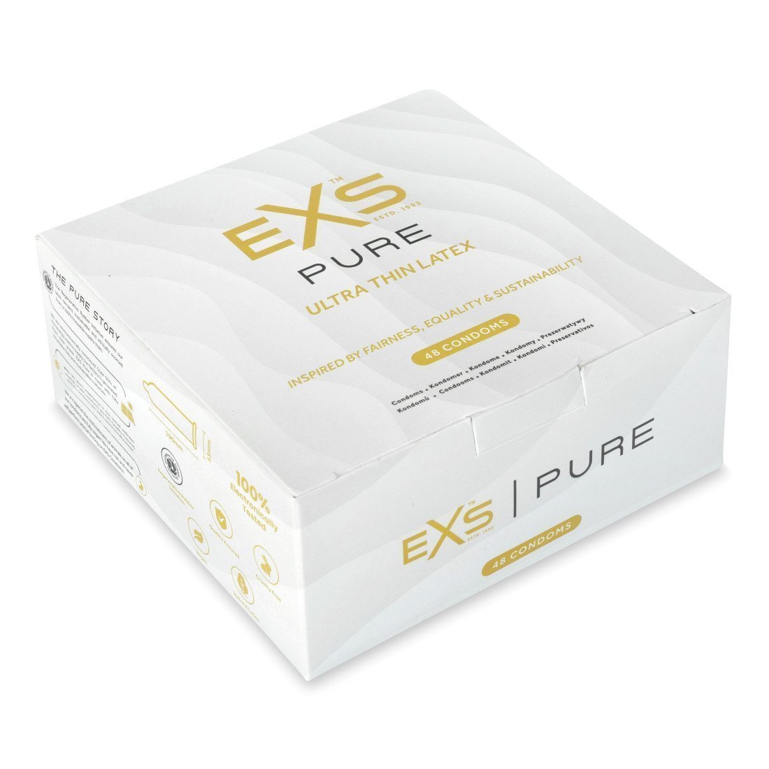 Labai ploni prezervatyvai „Pure“, 48 vnt. - EXS Condoms