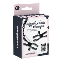 Spenelių spaustukai „Nipple Chain Clamps Black” - Crushious