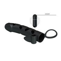 Vibruojanti penio mova „Penis Sleeve with Ball Strap 6“ - Pretty Love
