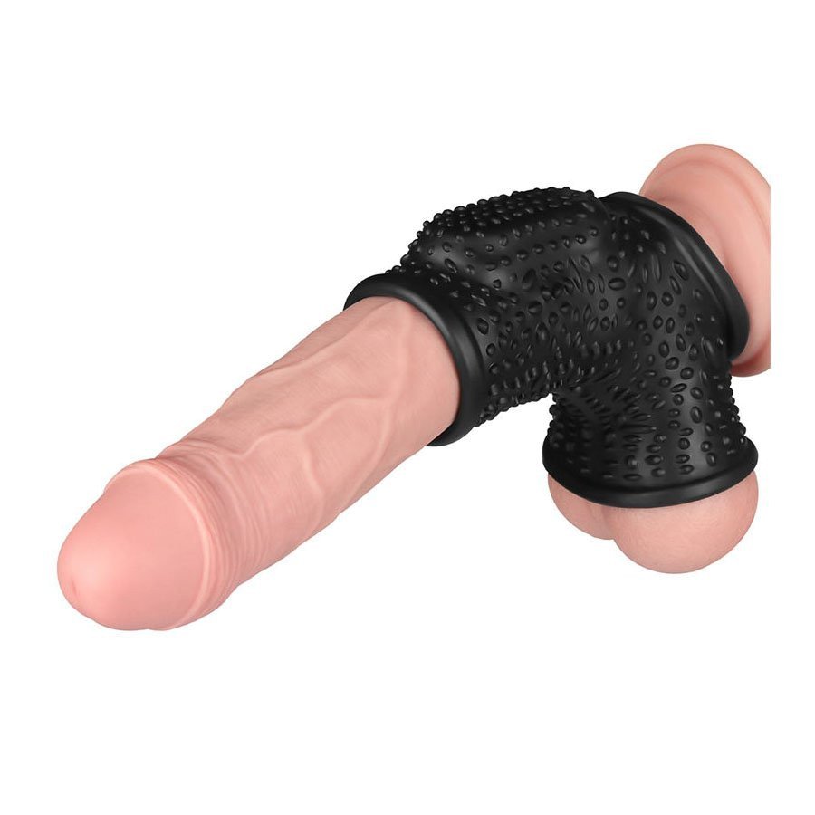 Vibruojanti penio ir sėklidžių mova „Knights Ring Drip“ - Love Toy