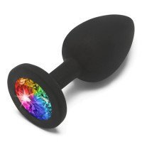 Mažas analinis kaištis „Rainbow Booty Jewel“ - ToyJoy