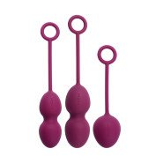 Violetinių vaginalinių kamuoliukų rinkinys „Nova“