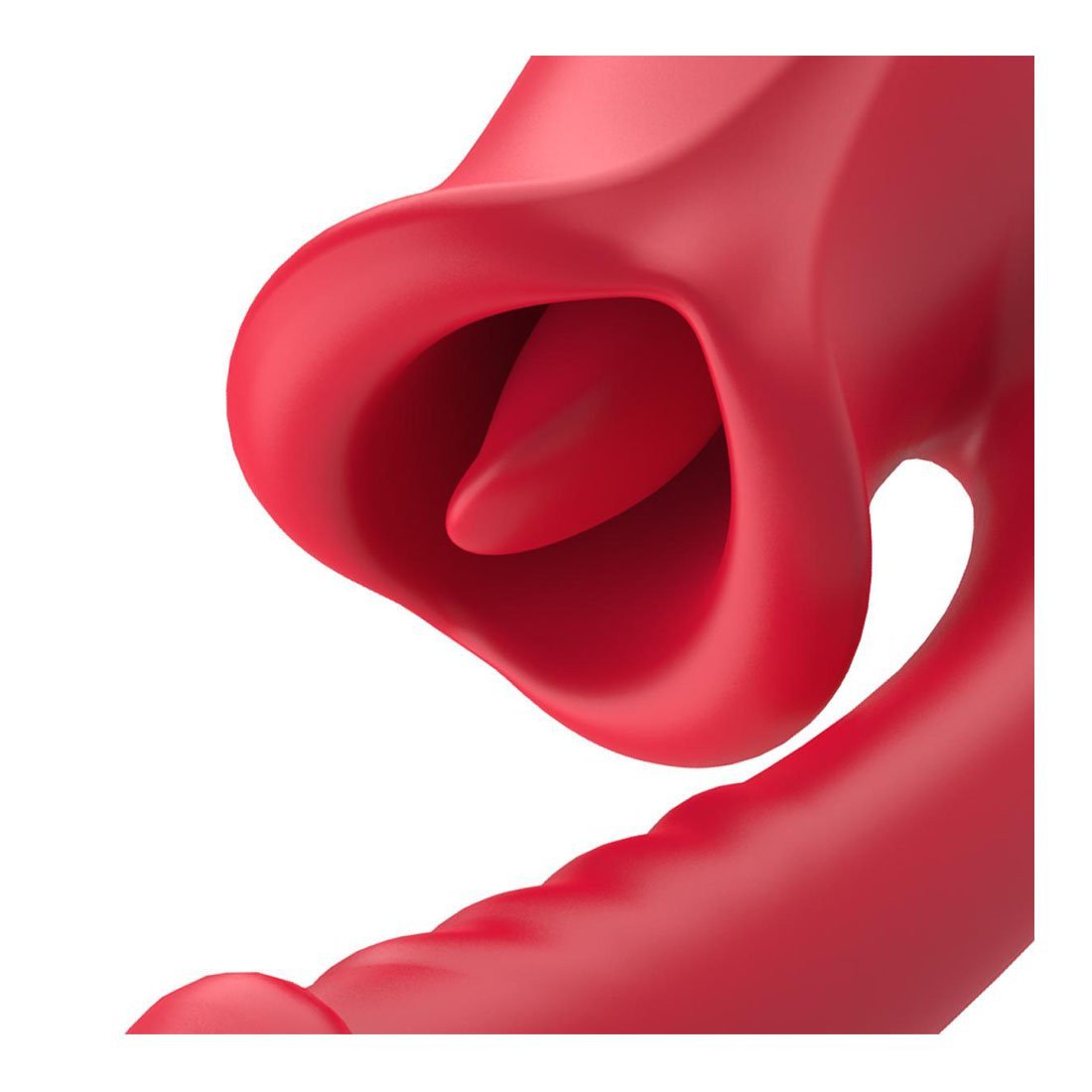 Vibratorius - stimuliatorius „Dildo with Tongue Stimulator“ - Teazers