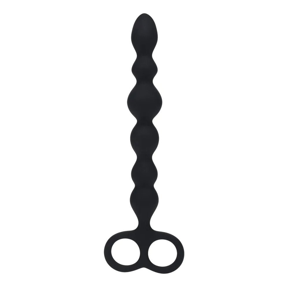 Analiniai karoliukai „Beaded Anal Probe with Double Loop“ - Shots Toys