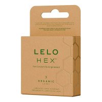Prezervatyvai „HEX Organic Latex“, 3 vnt - LELO