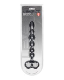 Analiniai karoliukai „Beaded Anal Probe with Double Loop“ - Levelz