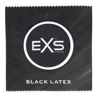 Prezervatyvai „Black Latex“, 12 vnt. - EXS Condoms