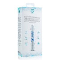 Stiklinis dvipusis dildo „Glass Dildo Nr. 21“ - Gildo
